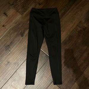 PINK cozy black leggings size small